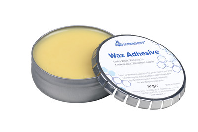 Wax adhesive in blocks