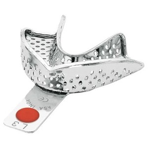 S.S. Impression Tray "PERMA-LOCK" perforated L3 