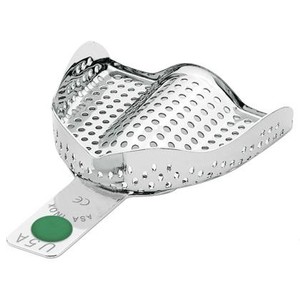 S.S. Impression Tray perforated ANATOMIC upper N.5