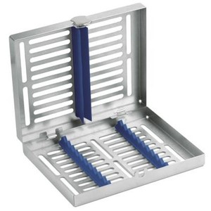 Locking Tray for 10 Instruments with blue frame