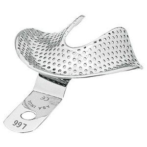 S.S. Impression Tray "EDENTOLOUS" perforated L66