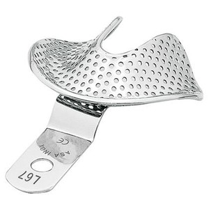 S.S. Impression Tray "EDENTOLOUS" perforated L67