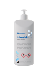 Interskin with dispenser